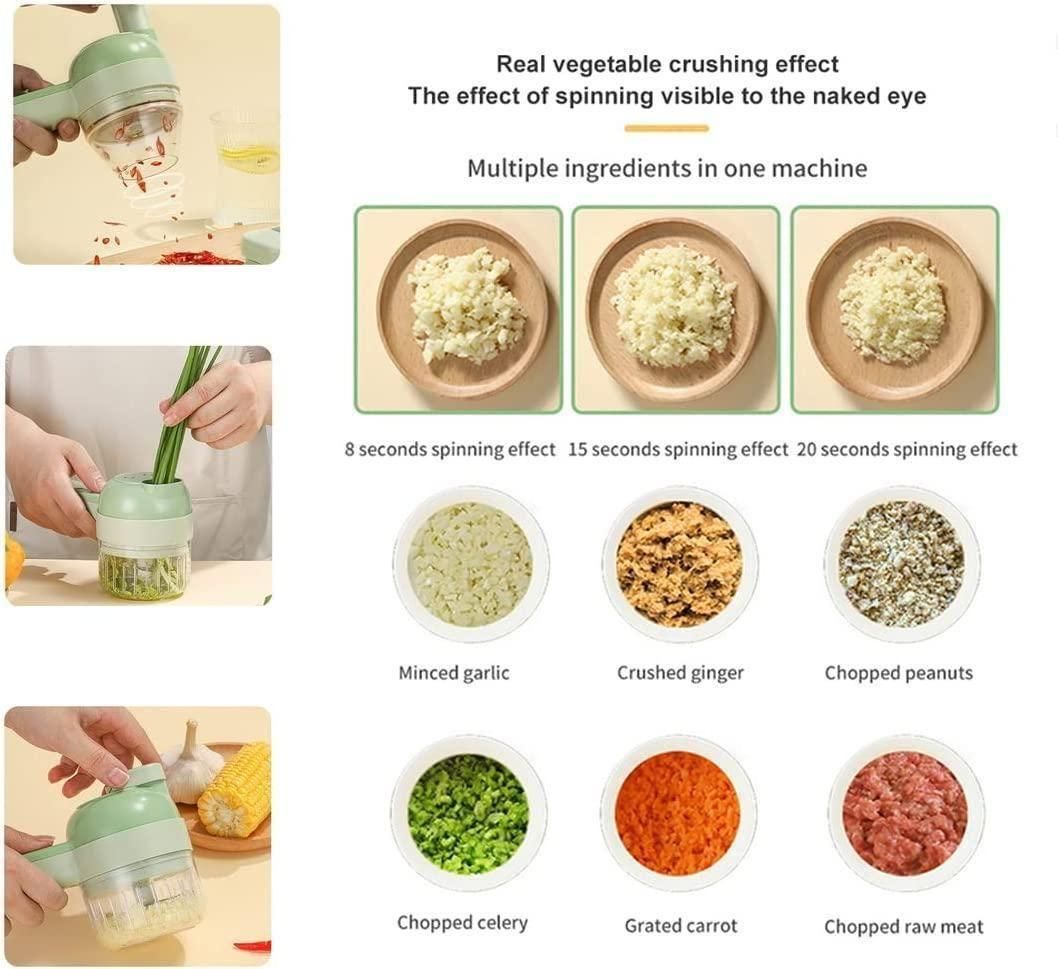 ✨4 in 1 Handheld Electric Vegetable Cutter Set ✨