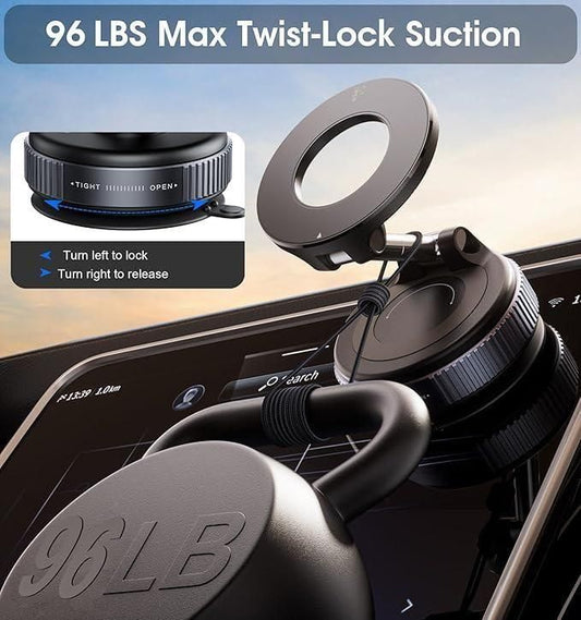 ✨Premium Vaccum Lock Magnetic  Phone Holder✨
